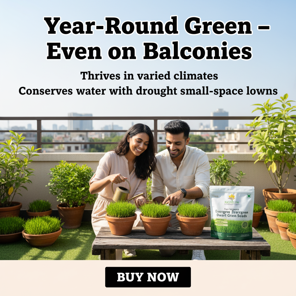All Seasons Evergreen Grass Seeds | Fast Germination | Year-Round Beautiful Green Lawn