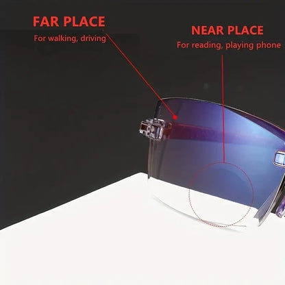Rimless Adaptive Power Reading Glasses