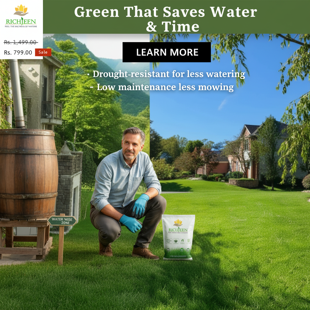 All Seasons Evergreen Grass Seeds | Fast Germination | Year-Round Beautiful Green Lawn