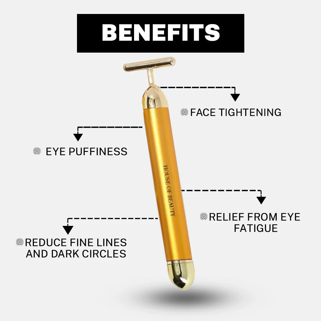 Dr.Veda 24K Gold Electric Facial Massage Roller