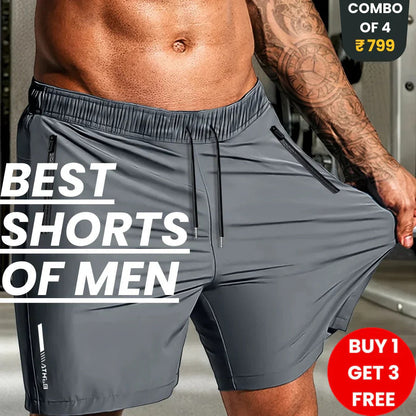 Pack of 4 Special-Offer 😍 Men's Casual Shorts (Premium Quality)