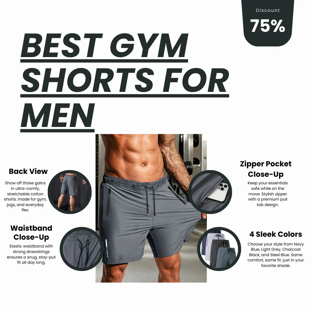 Pack of 4 Special-Offer 😍 Men's Casual Shorts (Premium Quality)