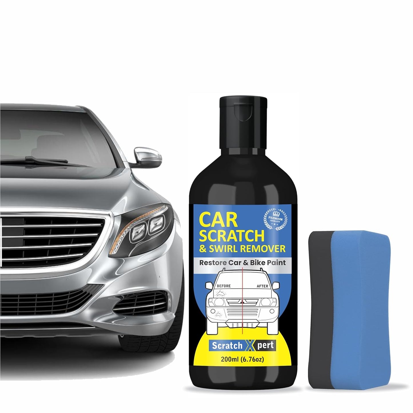 Car Body Scratch Remover for All Colors (Pack of 2)| Ultimate Car Scratch Repair & Scuff Remover| Instant Auto Scratch Fix Kit