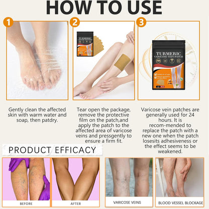 Turmeric Varicose Vein Patches (Buy 1 get 1 Free)